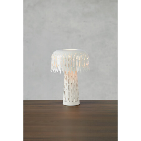 Lampa stołowa Verbera biała Markslojd | Stylowe oświetlenie