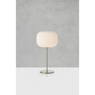 Lampa stołowa szklana Sober - biały klosz, Markslojd