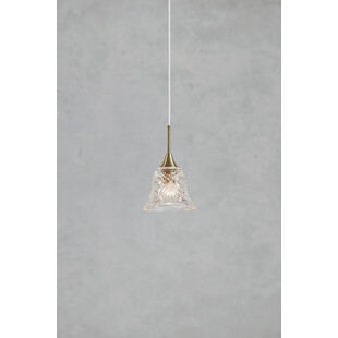 Lampa wisząca Luna Markslojd - Retro, szkło, antyczny mosiądz