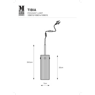 Lampa wisząca Tibia - szklana tuba, Markslojd | Elegancki design