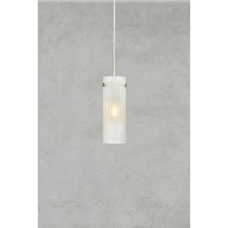 Lampa wisząca Tibia Markslojd - Szklana tuba, ryflowana | Kup teraz!