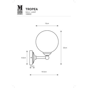 Kinkiet łazienkowy Tropea - Markslojd | Biały/Chrom | IP44