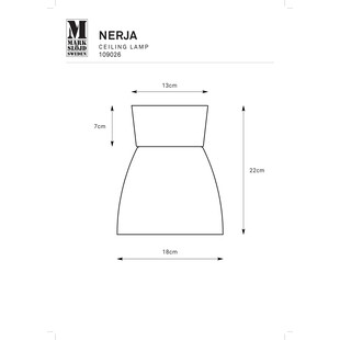 Plafon szklany Nerja 18cm biały - Markslojd | Elegancki design