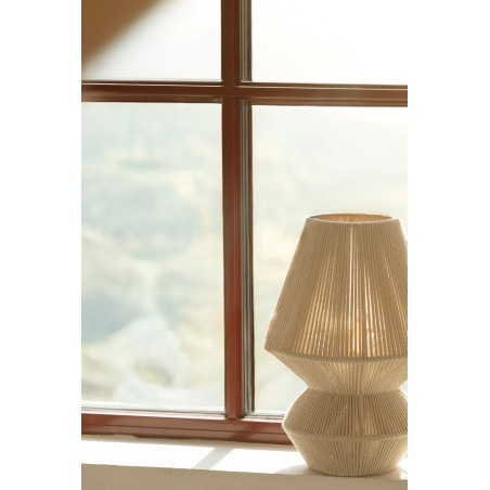 Lampa stołowa boho Razzo - Markslojd | Beżowa, 34cm