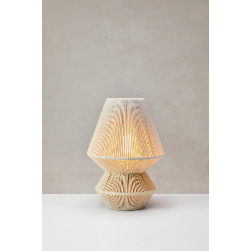 Lampa stołowa boho Razzo - Markslojd | Beżowa, 34cm