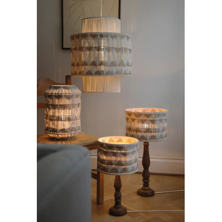 Lampa stołowa boho Markslojd Ano | Beż, brąz | Styl skandynawski