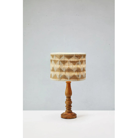 Lampa stołowa boho Markslojd Ano | Beż, brąz | Styl skandynawski