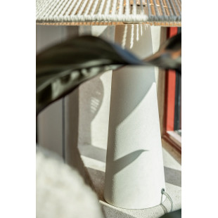 Lampa stołowa boho Favoro Markslojd | Beżowa, sznurkowa, 40cm