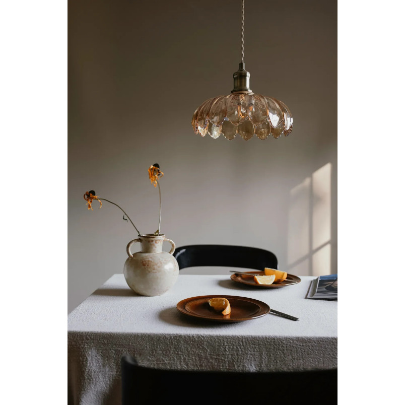 Lampa wisząca retro Kurage | Szkło, Mosiądz | Markslojd