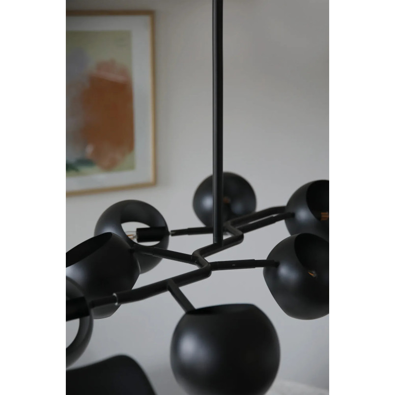 Lampa sufitowa Edgar 8 punktów czarna | Markslojd