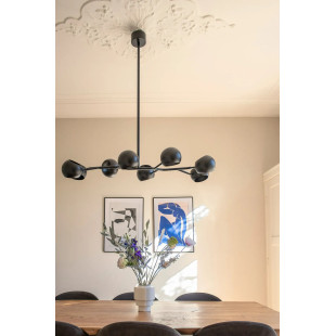 Lampa sufitowa Edgar 8 punktów czarna | Markslojd