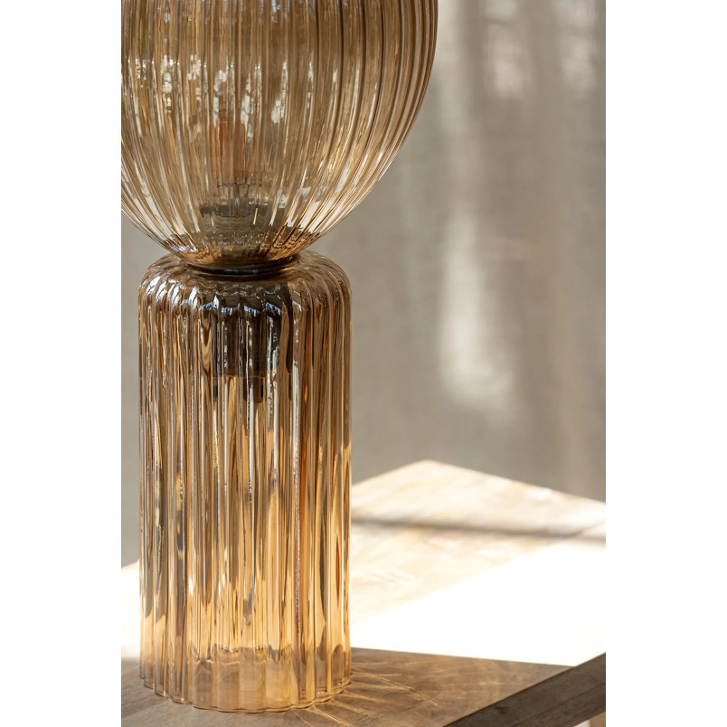 Lampa szklana Toulipa Markslojd | Bursztynowa, 18cm, E27