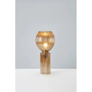 Lampa szklana Toulipa Markslojd | Bursztynowa, 18cm, E27