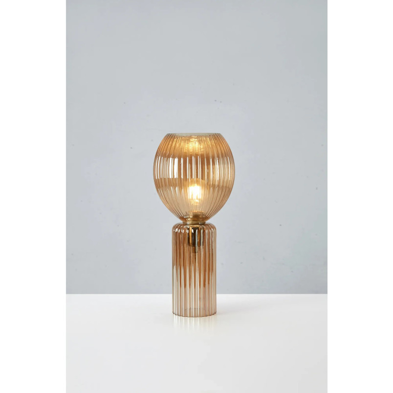Lampa szklana Toulipa Markslojd | Bursztynowa, 18cm, E27