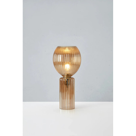 Lampa szklana Toulipa Markslojd | Bursztynowa, 18cm, E27