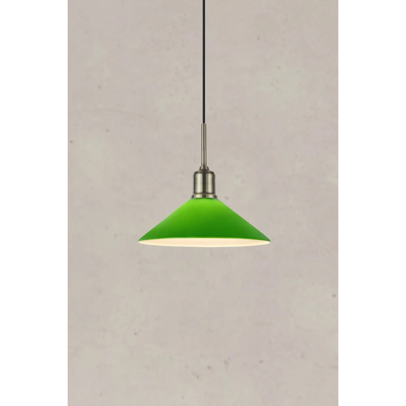 Lampa wisząca Vela - Markslojd, antyczny mosiądz, zielony | Kup teraz!