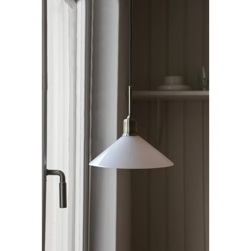 Lampa wisząca Vela - Markslojd | Szklana, vintage, antyczny mosiądz