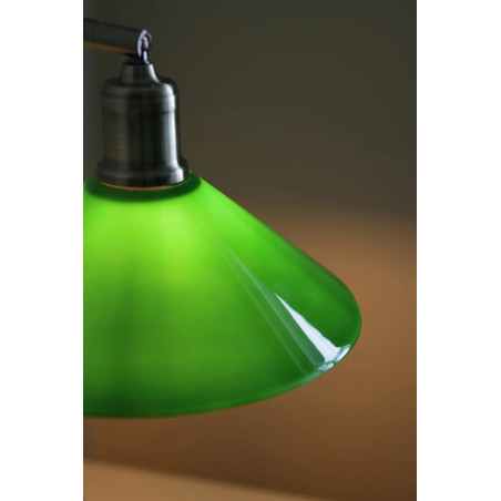 Lampa biurkowa Vela vintage - Markslojd, antyczny mosiądz/zielony