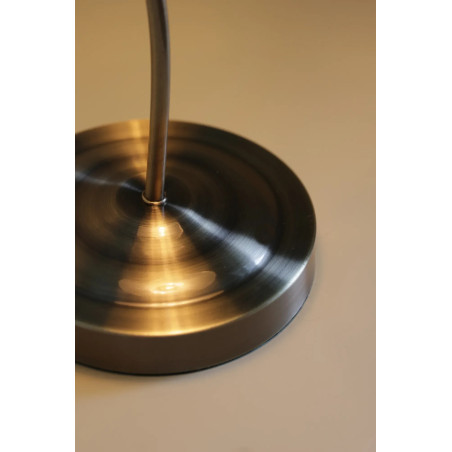 Lampa biurkowa Vela - Vintage mosiądz / biały | Markslojd