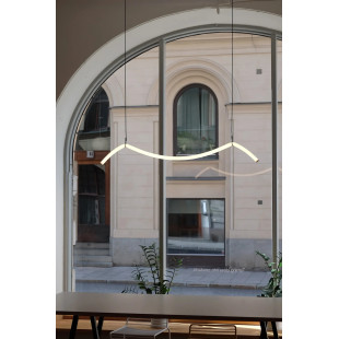 Lampa wisząca Melt LED biała 112cm - Markslojd | Nowoczesne oświetlenie