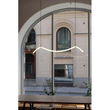Lampa wisząca Melt LED biała 112cm - Markslojd | Nowoczesne oświetlenie