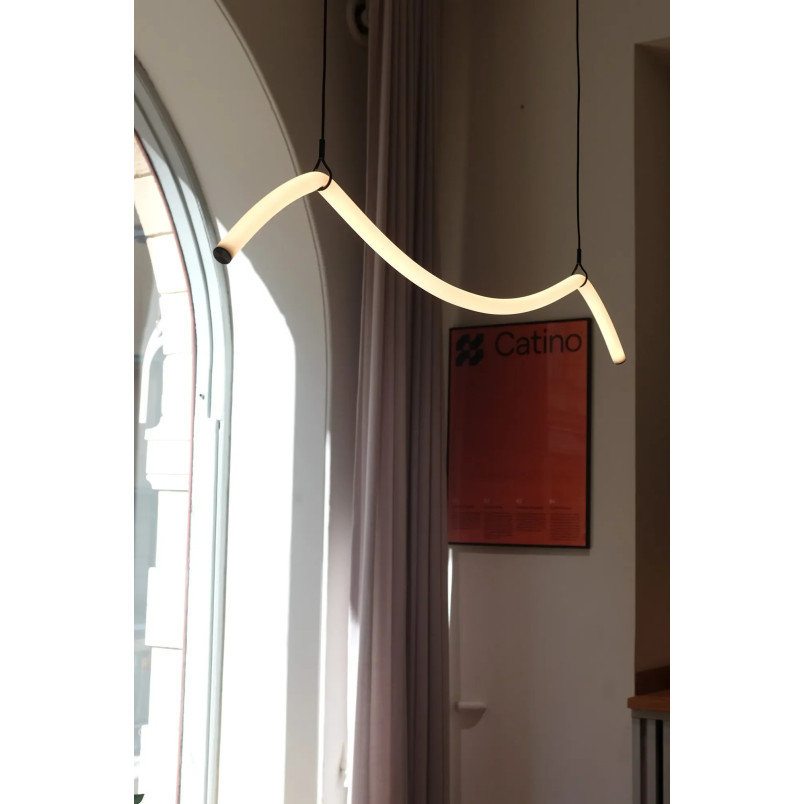 Lampa wisząca Melt LED biała 112cm - Markslojd | Nowoczesne oświetlenie