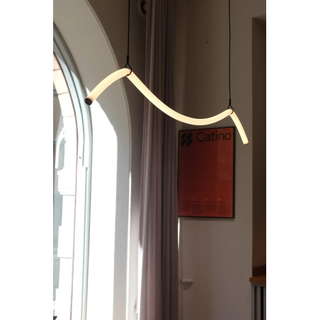 Lampa wisząca Melt LED biała 112cm - Markslojd | Nowoczesne oświetlenie