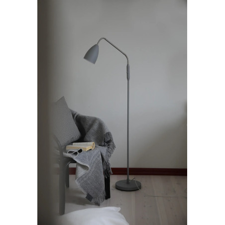 Lampa podłogowa LED Patro szara 140cm - Markslojd | Ściemniacz