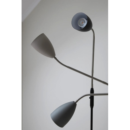 Lampa podłogowa LED Patro szara 140cm - Markslojd | Ściemniacz