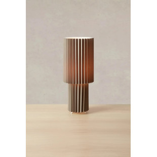 Lampa stołowa plisowana Catis szara Markslojd | Skandynawski design