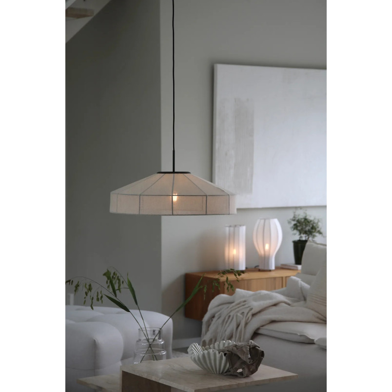 Lampa wisząca Japandi Alia beżowo-czarna | Markslojd