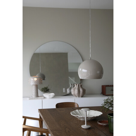 Lampa wisząca kula metalowa szara Pop 28cm - Markslojd