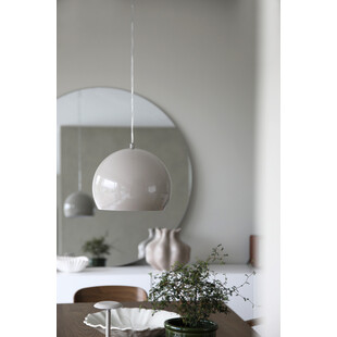 Lampa wisząca kula metalowa szara Pop 28cm - Markslojd