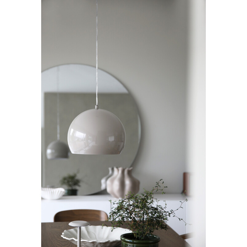 Lampa wisząca kula metalowa szara Pop 28cm - Markslojd