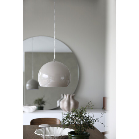 Lampa wisząca kula metalowa szara Pop 28cm - Markslojd