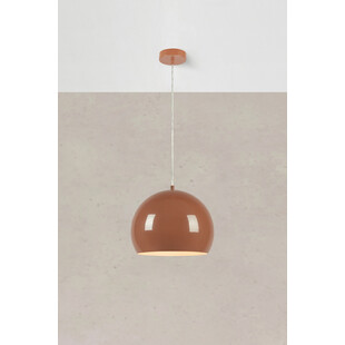 Lampa wisząca kula metalowa Pop 28m brązowa Markslojd - Retro design