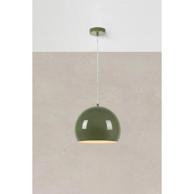 Lampa wisząca kula zielona Markslojd Pop 28cm - Stylowe oświetlenie