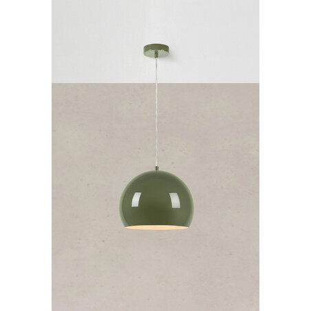 Lampa wisząca kula zielona Markslojd Pop 28cm - Stylowe oświetlenie