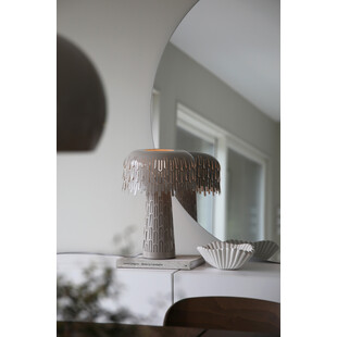 Lampa stołowa Verbera szaro-beżowa | Markslojd - Stylowe oświetlenie