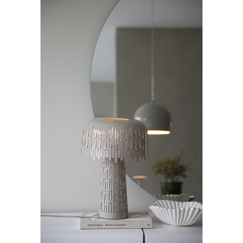 Lampa stołowa Verbera szaro-beżowa | Markslojd - Stylowe oświetlenie
