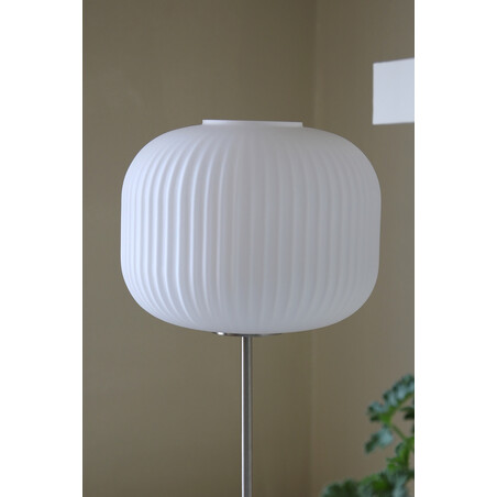 Lampa stołowa szklana Sober - biały klosz, Markslojd