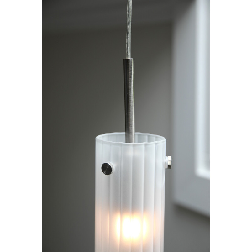 Lampa wisząca Tibia Markslojd - Szklana tuba, ryflowana | Kup teraz!