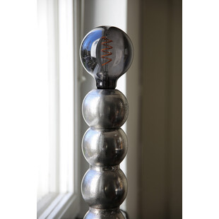 Lampa stołowa orientalna Gong srebrna | Markslojd