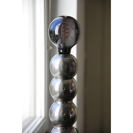 Lampa stołowa orientalna Gong srebrna | Markslojd
