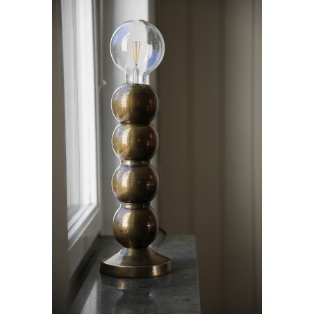 Lampa stołowa orientalna złota Markslojd | Gong