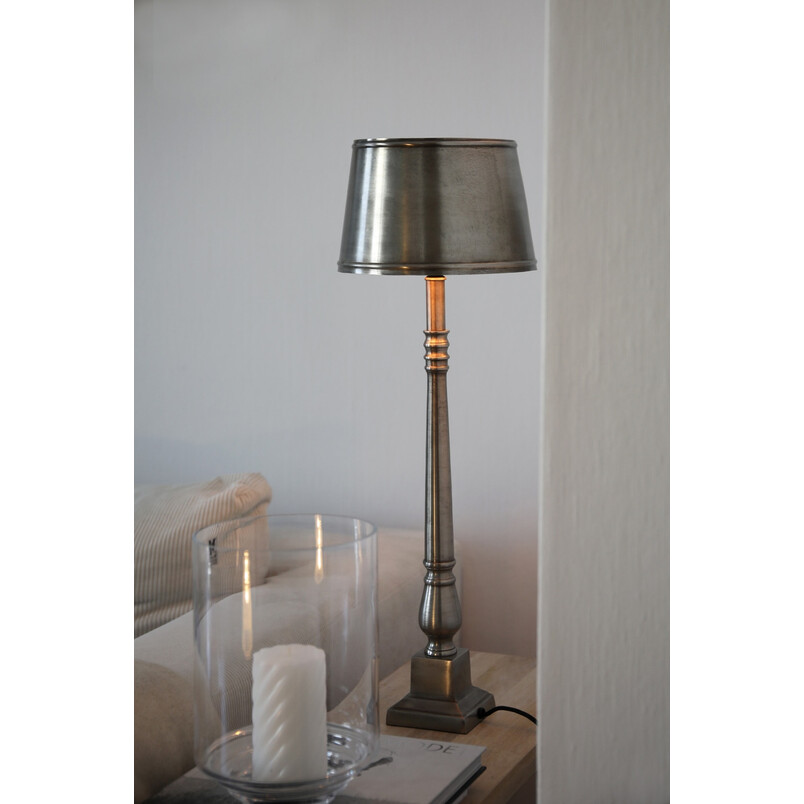 Lampa stołowa vintage Metallo - Markslojd | Srebrna