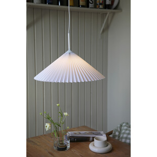 Lampa Wisząca Japandi Plisado Markslojd | Biała, E27