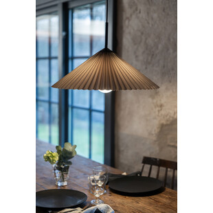 Lampa Wisząca Japandi Plisado Szara Markslojd | 50cm
