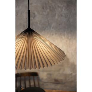Lampa Wisząca Japandi Plisado Szara Markslojd | 50cm