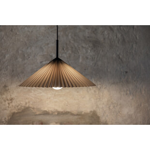 Lampa Wisząca Japandi Plisado Szara Markslojd | 50cm